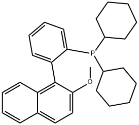 2′-Dicyclohexylphosphino-2-methoxy-1-phenylnaphthalene Structure