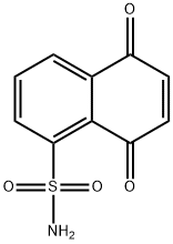 1-Naphthalenesulfonamide, 5,8-dihydro-5,8-dioxo- Struktur