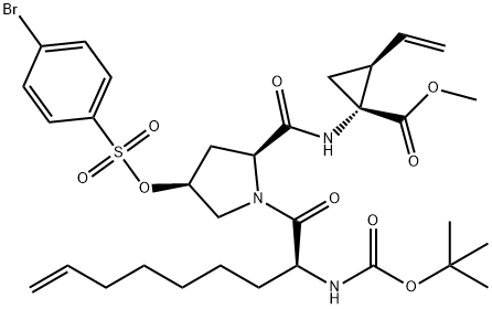 paritaprevir 化学構造式