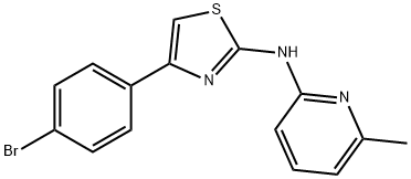 2-Pyridinamine, N-[4-(4-bromophenyl)-2-thiazolyl]-6-methyl-,1310049-89-8,结构式