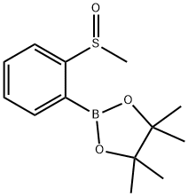 1,3,2-Dioxaborolane, 4,4,5,5-tetramethyl-2-[2-(methylsulfinyl)phenyl]- Struktur