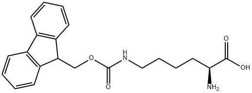 2-amino-6-({[(9H-fluoren-9-yl)methoxy]carbonyl}amino)hexanoic acid Structure