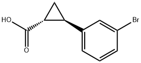 (1R,2R)-2-(3-溴苯基)环丙烷甲酸,1314323-94-8,结构式