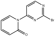 2-Bromo-4-(1H-pyridin-2-one)pyrimidine Structure