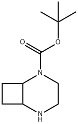 2,5-Diazabicyclo[4.2.0]octane-2-carboxylic acid, 1,1-dimethylethyl ester Struktur