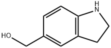 1H-Indole-5-methanol, 2,3-dihydro- 化学構造式