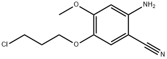 Benzonitrile, 2-amino-5-(3-chloropropoxy)-4-methoxy-