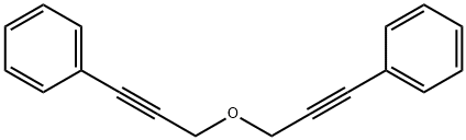 Benzene, 1,1'-(oxydi-1-propyne-3,1-diyl)bis- 化学構造式