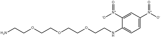 N-(2-(2-(2-(2-aminoethoxy)ethoxy)ethoxy)ethyl)-2,4-dinitroaniline 结构式