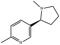 Pyridine, 2-methyl-5-[(2S)-1-methyl-2-pyrrolidinyl]-, 13270-56-9, 结构式