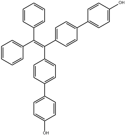 [1,1-二(4-羟基联苯基)-2,2-二苯基]乙烯 结构式