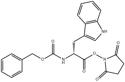 2,5-dioxopyrrolidin-1-yl (2R)-2-{[(benzyloxy)carbonyl]amino}-3-(1H-indol-3-yl)propanoate Structure