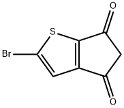 2-bromo-4H-cyclopenta[b]thiophene-4,6(5H)-dione Structure