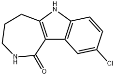 9-chloro-1H,2H,3H,4H,5H,6H-azepino[4,3-b]indol-1-one 化学構造式