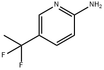 2-Pyridinamine, 5-(1,1-difluoroethyl)- Structure
