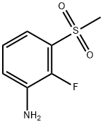 2-Fluoro-3-(methylsulfonyl)aniline 化学構造式