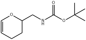 Carbamic acid, N-[(3,4-dihydro-2H-pyran-2-yl)methyl]-, 1,1-dimethylethyl ester Struktur