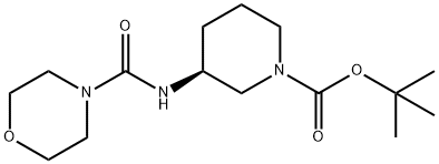 (S)-tert-Butyl 3-[(morpholin-4-yl)carbonyl]aminopiperidine-1-carboxylate Structure