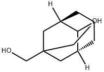 (3R,5R)-4-hydroxy-Tricyclo[3.3.1.13,7]decan-1-Methanol 化学構造式