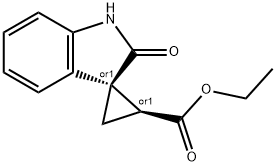 Racemic-(1R,2S)-Ethyl 2'-Oxospiro[Cyclopropane-1,3'-Indoline]-2-Carboxylate Structure
