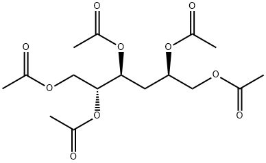 ribo-Hexitol, 3-deoxy-, pentaacetate,134176-58-2,结构式