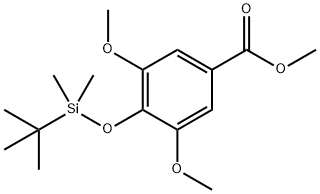 Benzoic acid, 4-[[(1,1-dimethylethyl)dimethylsilyl]oxy]-3,5-dimethoxy-, methyl ester Struktur