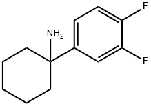 Cyclohexanamine, 1-(3,4-difluorophenyl)- Structure