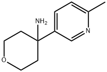 2H-Pyran-4-amine, tetrahydro-4-(6-methyl-3-pyridinyl)- 结构式
