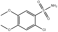 2-chloro-4,5-dimethoxybenzene-1-sulfonamide Struktur