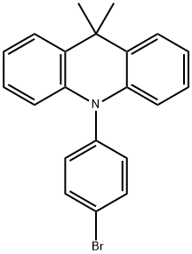 10-(4-ブロモフェニル)-9,9-ジメチル-9,10-ジヒドロアクリジン 化学構造式