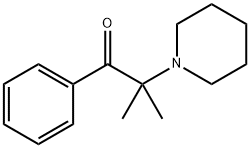 1-Propanone, 2-methyl-1-phenyl-2-(1-piperidinyl)- Struktur