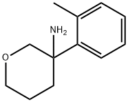 2H-Pyran-3-amine, tetrahydro-3-(2-methylphenyl)- 化学構造式