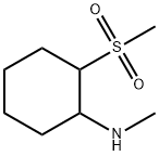 2-methanesulfonyl-N-methylcyclohexan-1-amine, Mixture of diastereomers Struktur