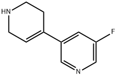 3,4′-Bipyridine, 5-fluoro-1′,2′,3′,6′-tetrahydro- Structure