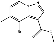 methyl 4-bromo-5-methylH-pyrazolo[1,5-a]pyridine-3-carboxylate Struktur