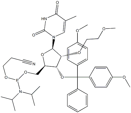 Rev 2'-O-MOE-5MeU-5'-amidite,1345715-43-6,结构式