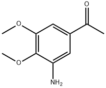 1-(3-amino-4,5-dimethoxyphenyl)ethan-1-one 化学構造式