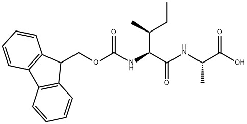 L-Alanine, N-[(9H-fluoren-9-ylmethoxy)carbonyl]-L-isoleucyl- Structure