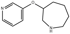 1H-Azepine, hexahydro-3-(3-pyridinyloxy)- Struktur