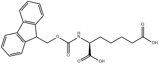 (S)-2-((((9H-FLUOREN-9-YL)甲氧基)羰基)氨基)庚二酸,1350450-51-9,结构式