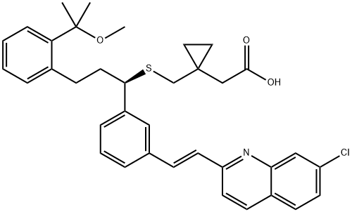 Montelukast Methyl Ether Struktur