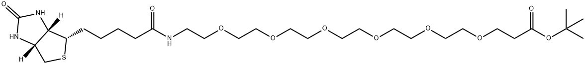 生物素-六聚乙二醇-丙酸叔丁酯, 1352814-07-3, 结构式