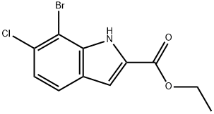 1H-Indole-2-carboxylic acid, 7-bromo-6-chloro-, ethyl ester|