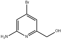 2-Pyridinemethanol, 6-amino-4-bromo- Struktur