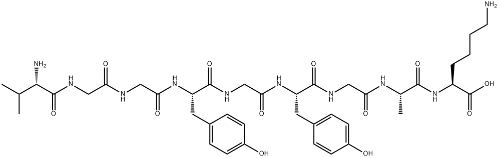 VAL-GLY-GLY-TYR-GLY-TYR-GLY-ALA-LYS,135313-61-0,结构式