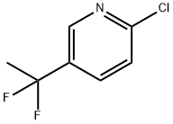 Pyridine, 2-chloro-5-(1,1-difluoroethyl)- Struktur