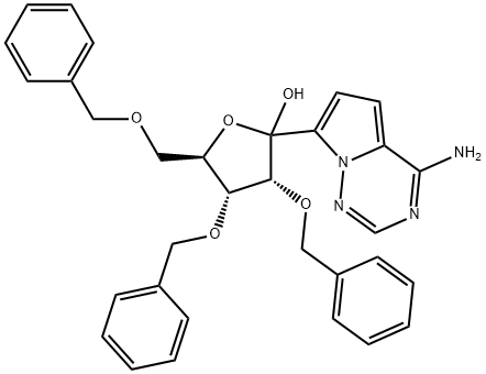 D-Ribofuranose, 1-C-(4-aminopyrrolo[2,1-f][1,2,4]triazin-7-yl)-2,3,5-tris-O-(phenylmethyl)-