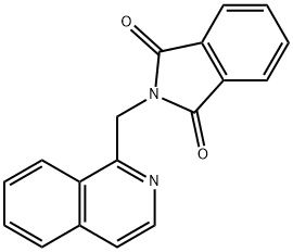 1H-Isoindole-1,3(2H)-dione, 2-(1-isoquinolinylmethyl)- Structure