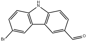 9H-Carbazole-3-carboxaldehyde, 6-bromo-,1356018-67-1,结构式