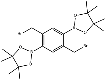 1,3,2-DIOXABOROLANE, 2,2'-[2,5-BIS(BROMOMETHYL)-1,4-PHENYLENE]BIS[4,4,5,5-TETRAMETHYL- 结构式